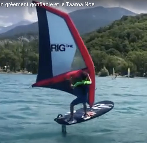 Voler avec un gréement gonflable